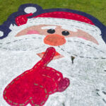 Giant Chalk Santas Have Appeared on Hillsides Across the UK