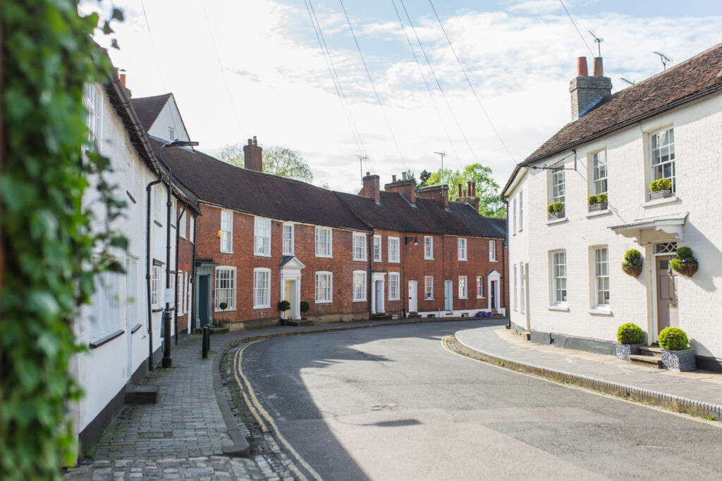 A photograph of an empty Fishpool Street