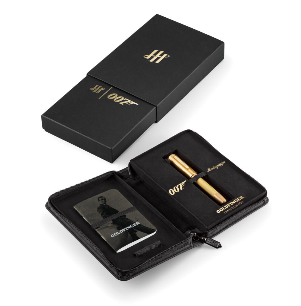 The 007 monogrammed packaging and case