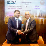 A representative of the Diriyah Company and Almosafer at the agreement signing