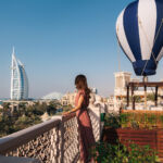 A guest enjoying the views over the gulf