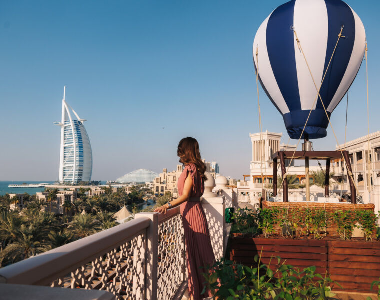 A guest enjoying the views over the gulf