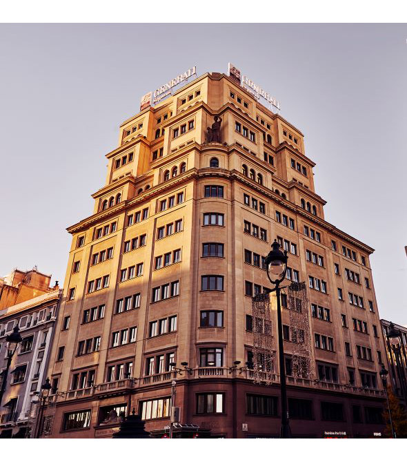 An exterior photograph of the historic building