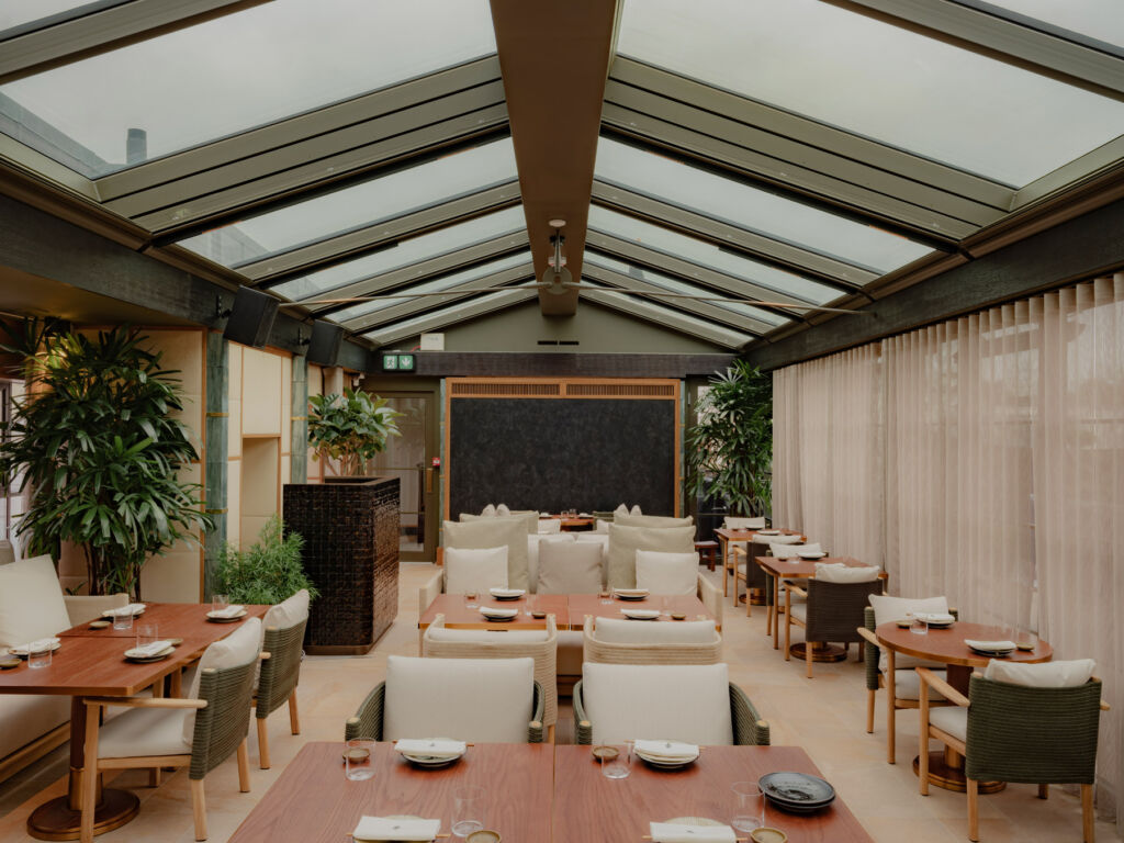 The interior of the Japanese restaurant