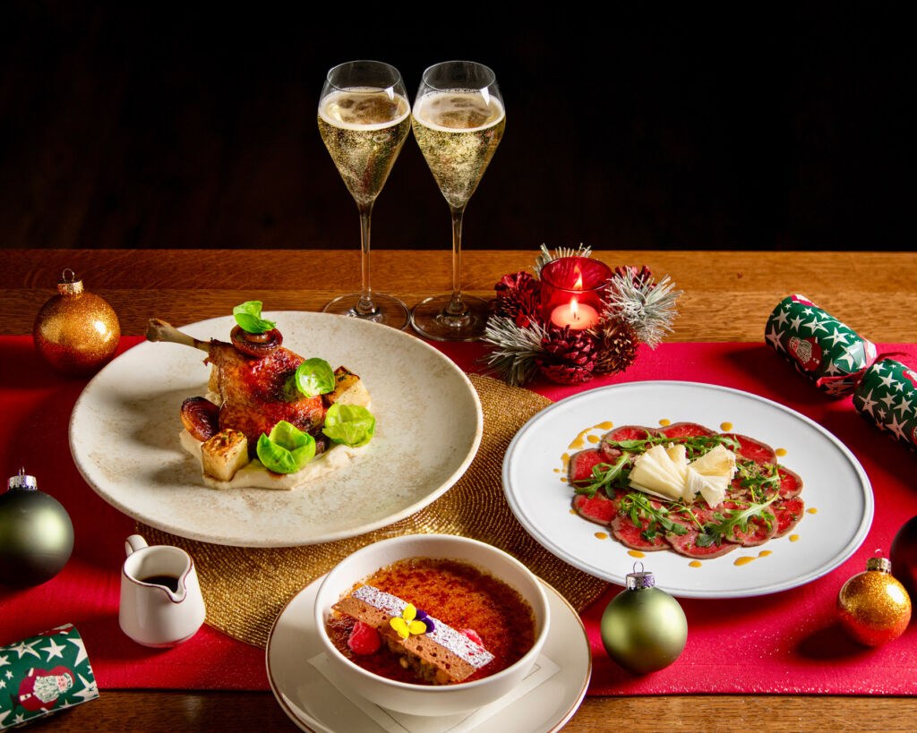 Dishes in the festive menu