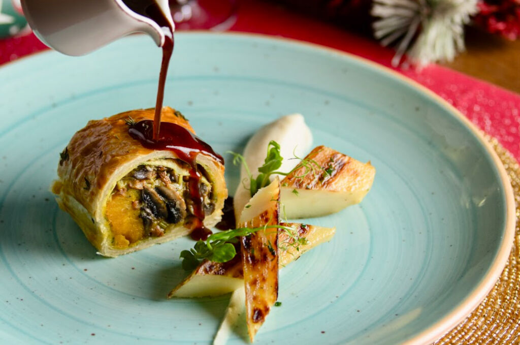 The wild mushroom Wellington