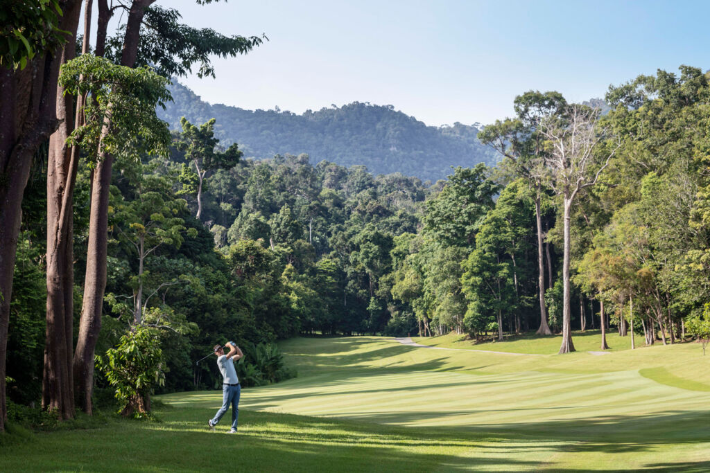 A player on one of the fairways