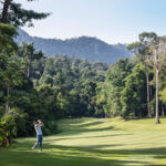 A player on one of the fairways