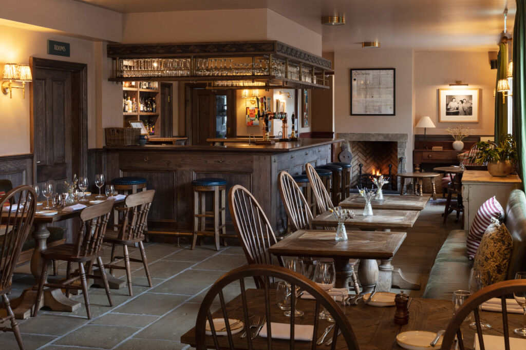 The dining area inside the pub