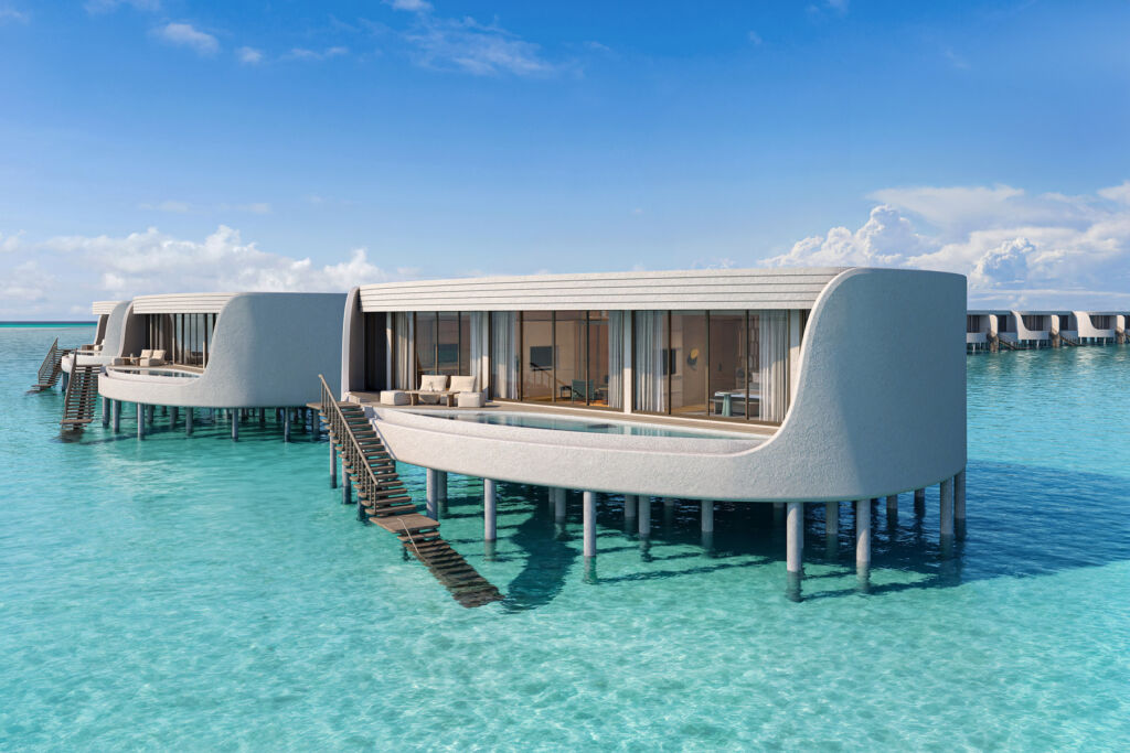 The overwater villas