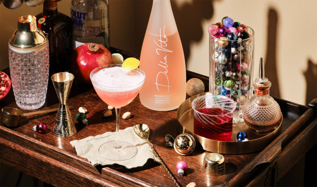 The Sparkling Cosmo cocktail