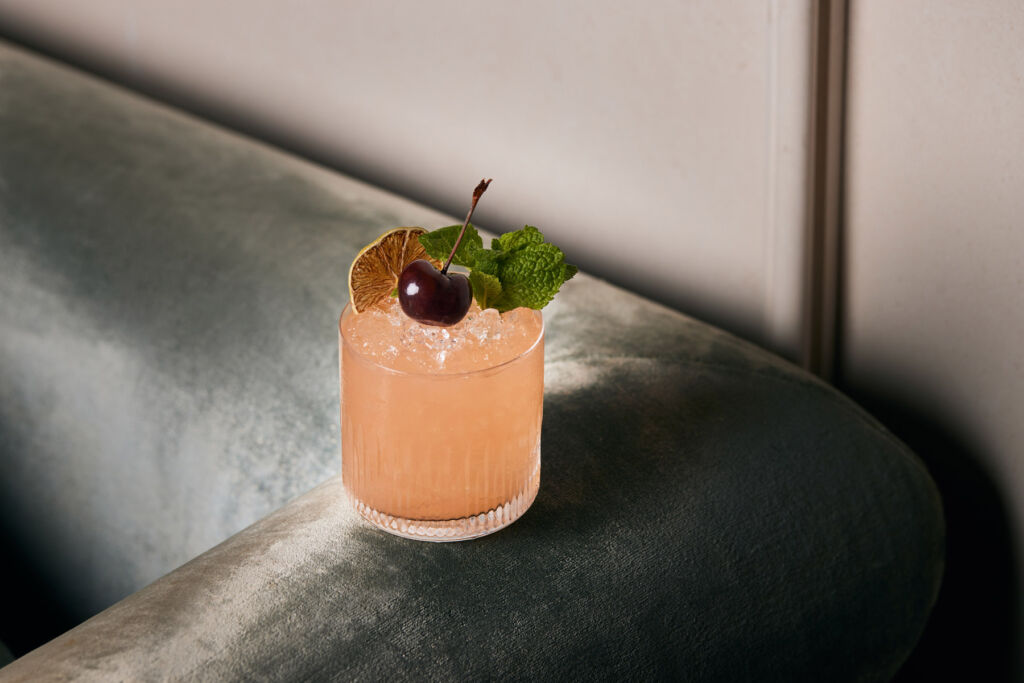 A photograph of the Mai Tai cocktail