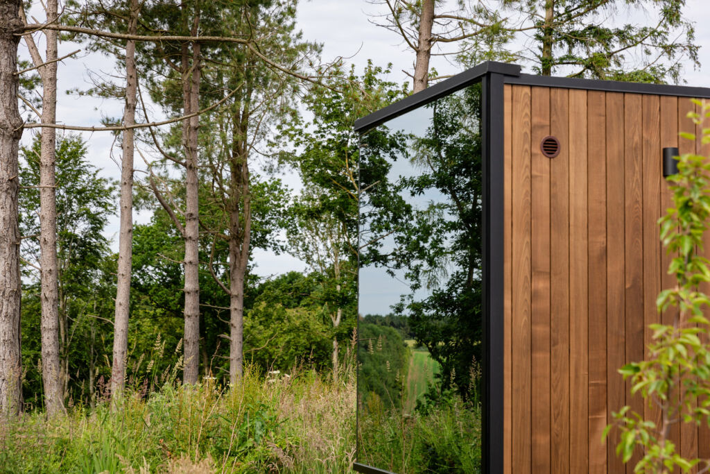 The sauna next to the forest