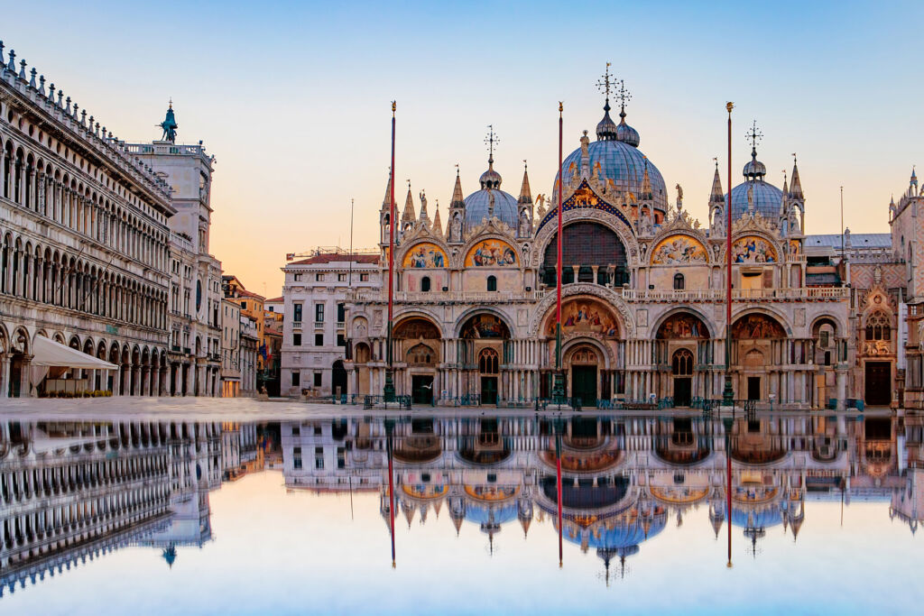 The exterior of St Marks Basilica