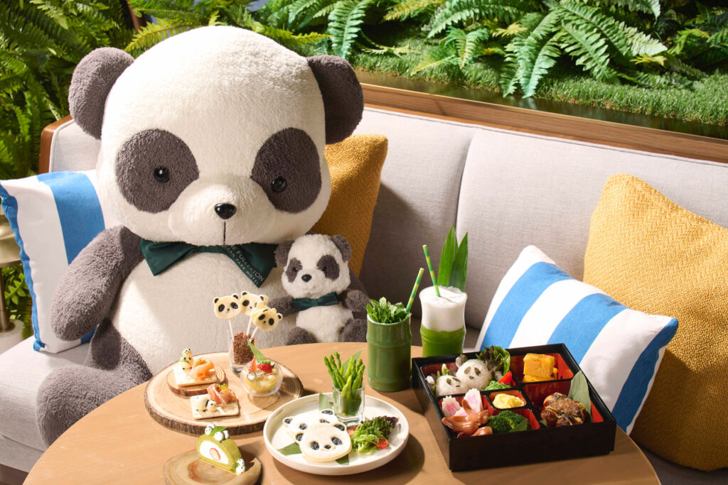 A Panda-themed afternoon tea at the Fullerton Ocean Park Hotel