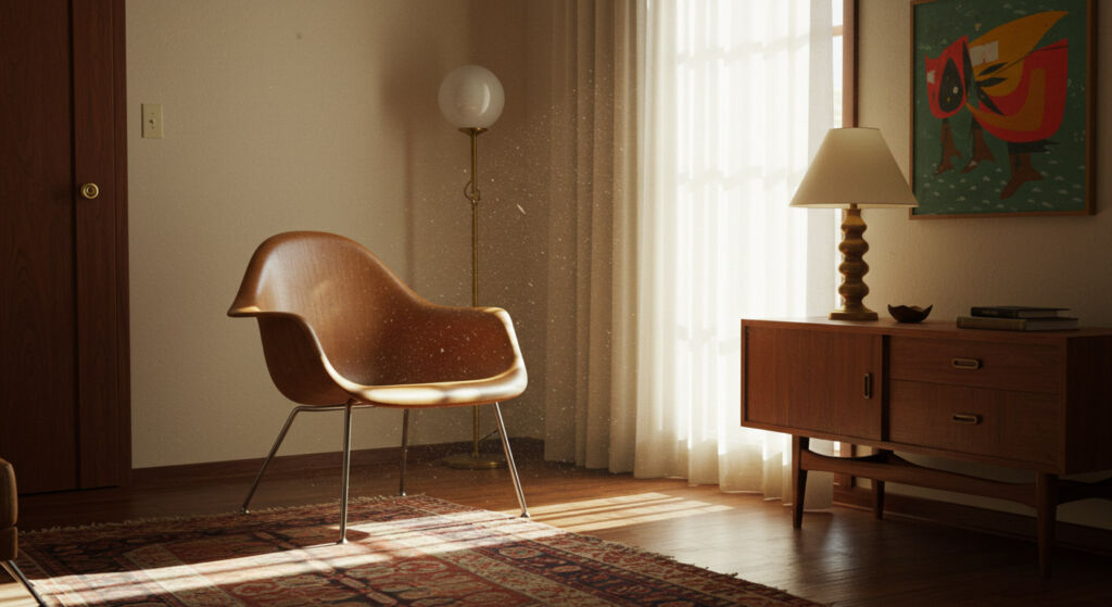 A 1940s style wooden chair