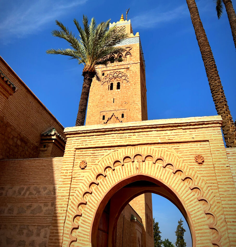 A photograph of the Koutoubia Mosque