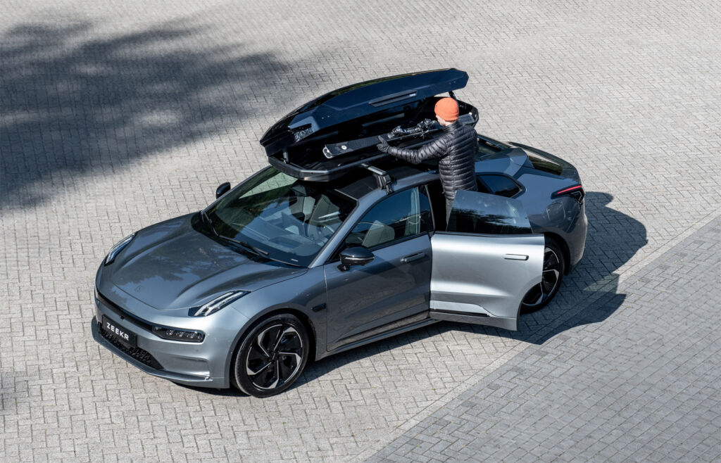 A driver readying his car for a journey