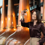 Alex Thomas inspecting a dram of the 46-year-old